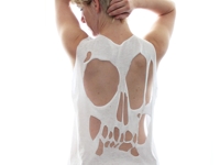 instructables scoochmaroo Skull Cutout T-shirt